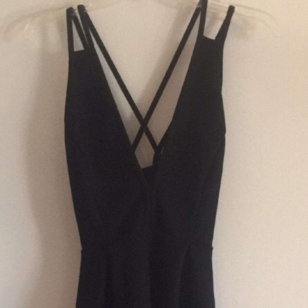 Strappy black dress!